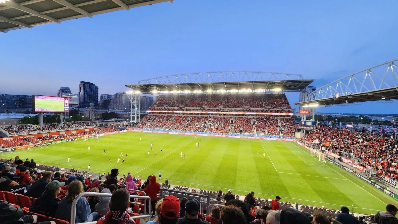 BMO Field in Toronto with the CN Tower in the background — World Cup 2026 host venue
